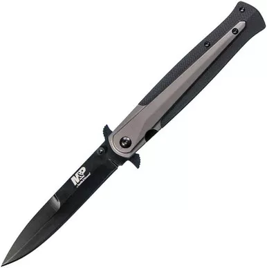 Smith & Wesson MP301 Black Finish Dagger Folding Knife