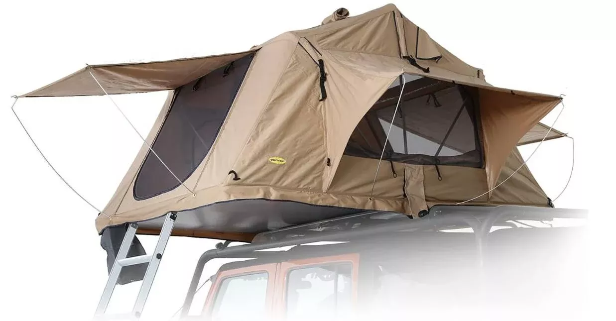 Smittybilt Overlander Roof Top Tent, Coyote Tan• 2783