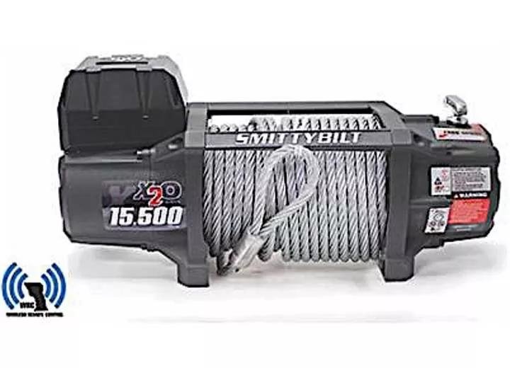 Smittybilt X2O Gen2 15.5K Waterproof Wireless Winch with Steel Cable• 97515