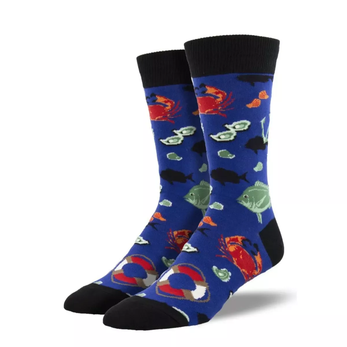 SockSmith Men's "Fresh Catch" Blue Socks