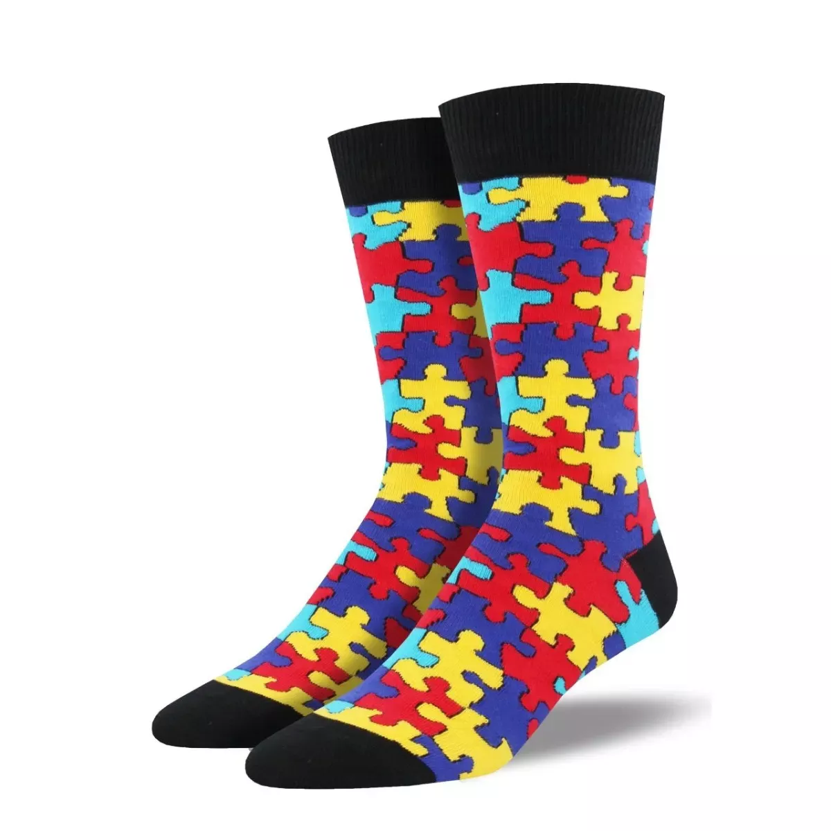 SockSmith Men's "Puzzled" Multi Socks