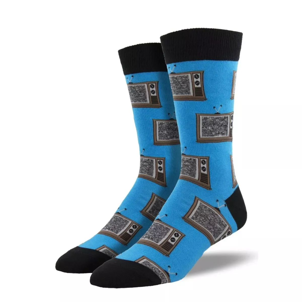 SockSmith Men's "Retro TV" Blue Socks
