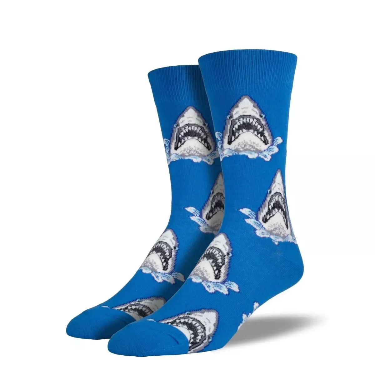 SockSmith Men's "Shark Attack" Blue Socks