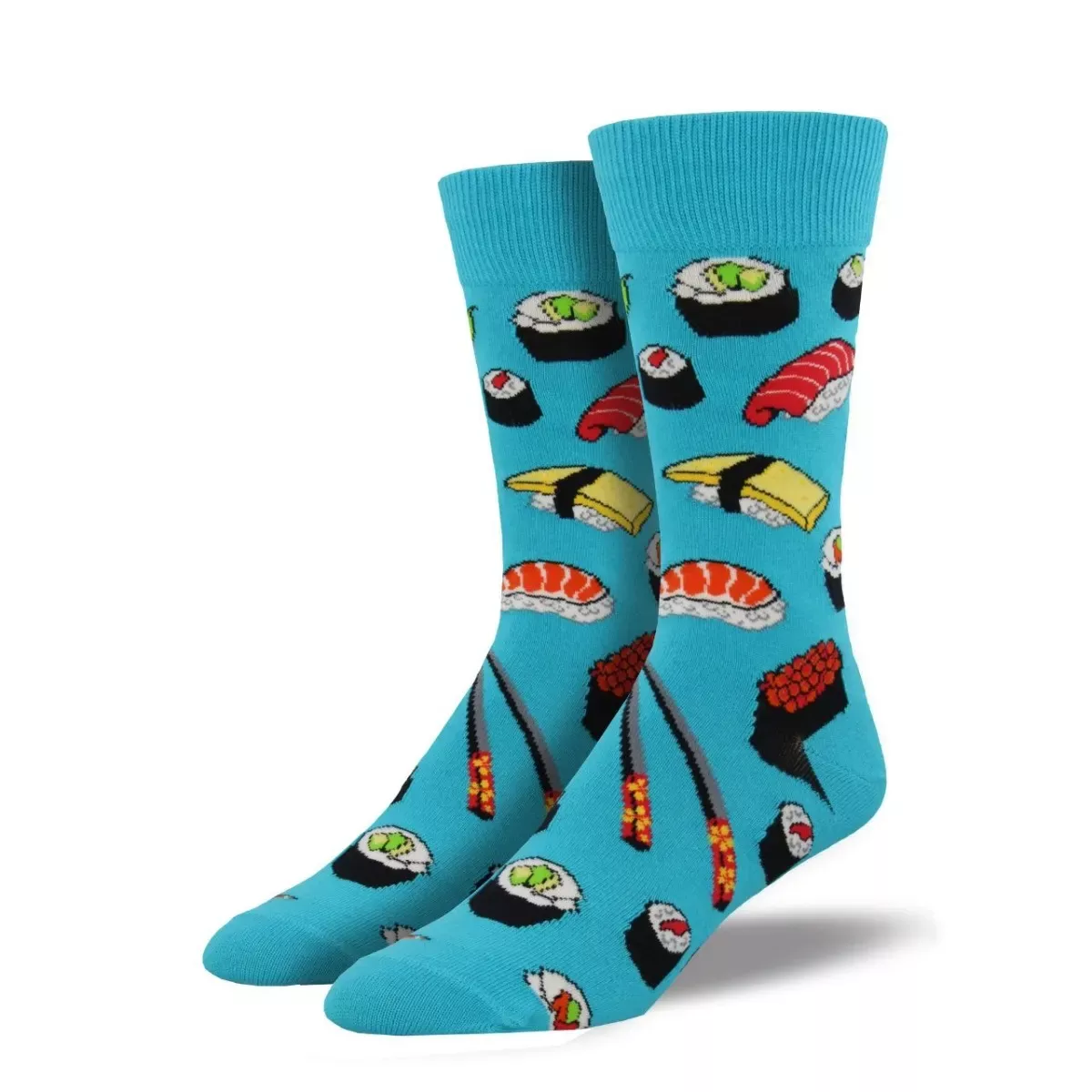 SockSmith Men's "Sushi" Bright Blue Socks