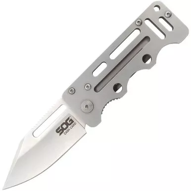 SOG Cash Card Satin Slim Wallet Folding Knife