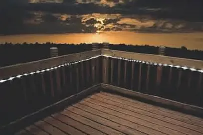 Solar Powered LED Rope Lights - 50 LEDs