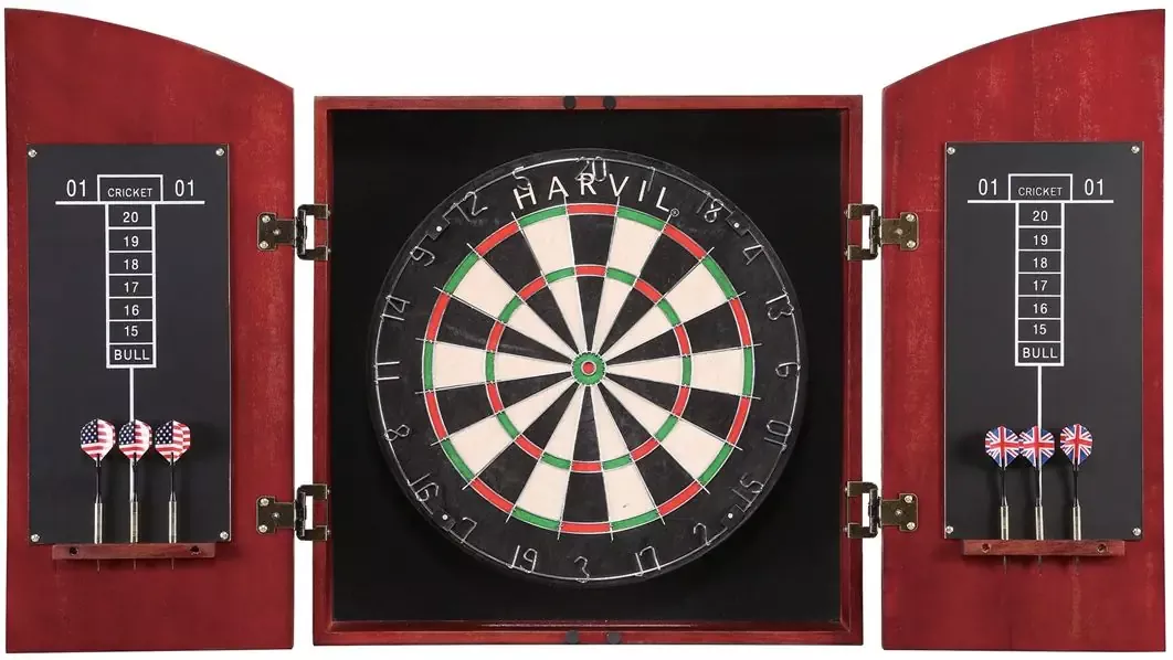 Solid Wood Dart Cabinet Set