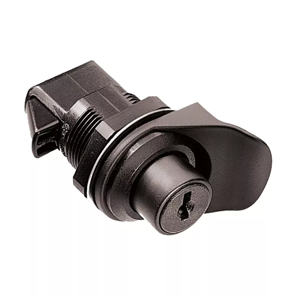 Southco Keylocking Flush/Knob Latch – Black Plastic