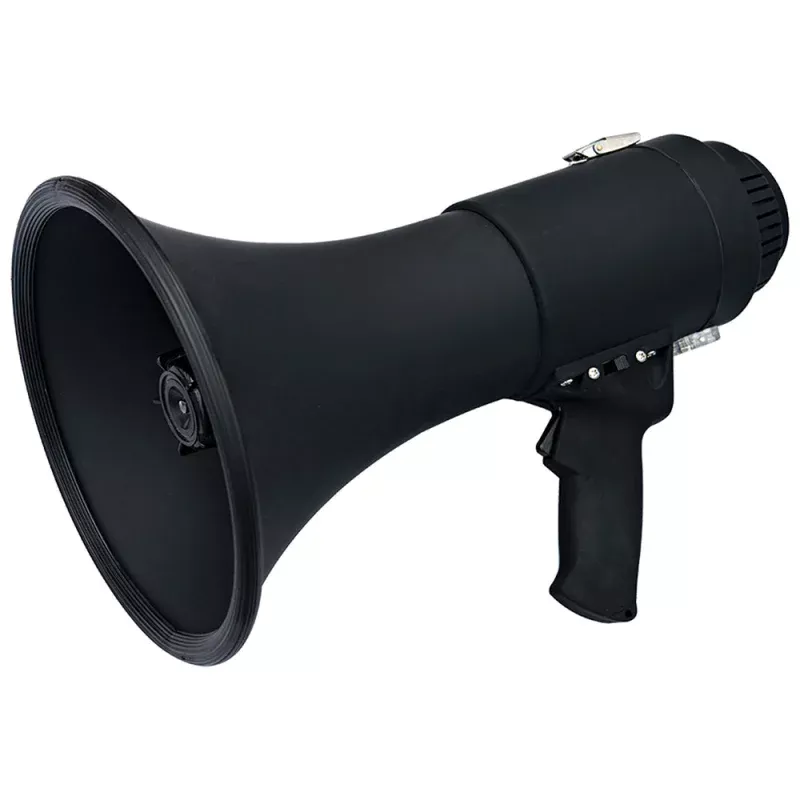 Speco All-Black Deluxe Megaphone w/Siren – 15W