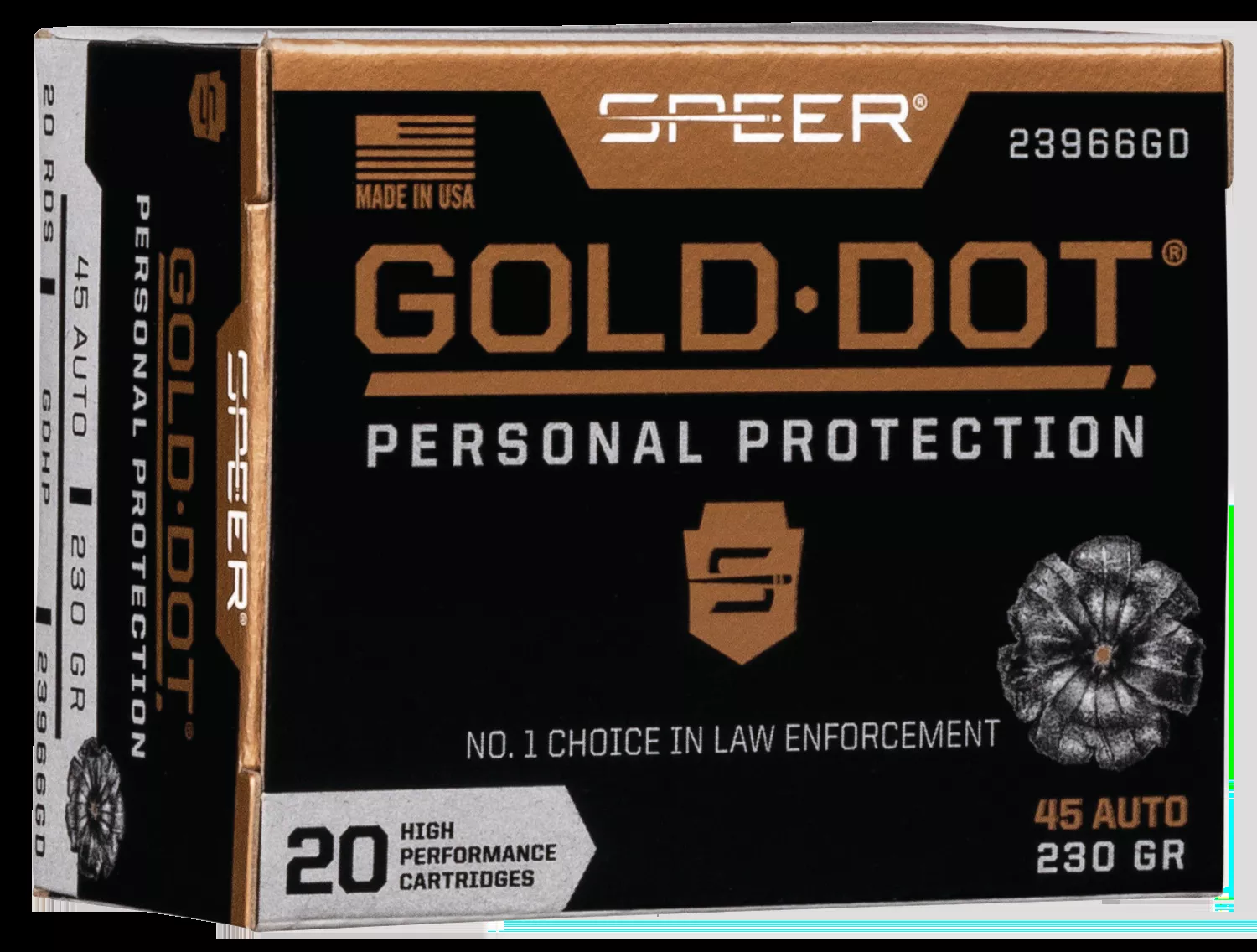 Speer Gold Dot .45 Auto 230 Gr Hollow Point 20 Per Box