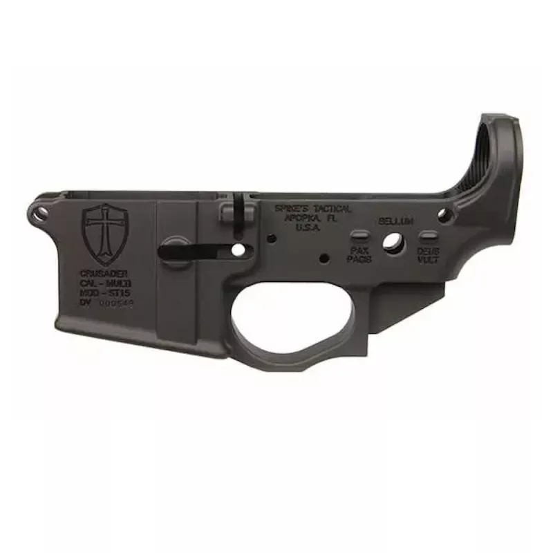 Spike’s Tactical Crusader Lower with Custom Markings Black Matte