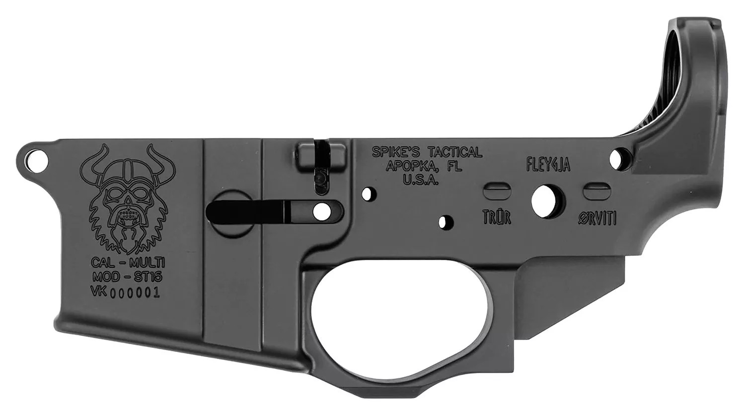 Spikes Tactical AR-15 Viking Stripped Lower Receiver Matte Multi Cal.