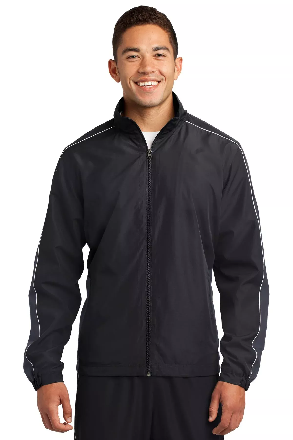 Sport-Tek Men's Piped Colorblock Wind Jacket