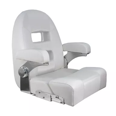 Springfield Center Console Helm Flip-Up White Seat