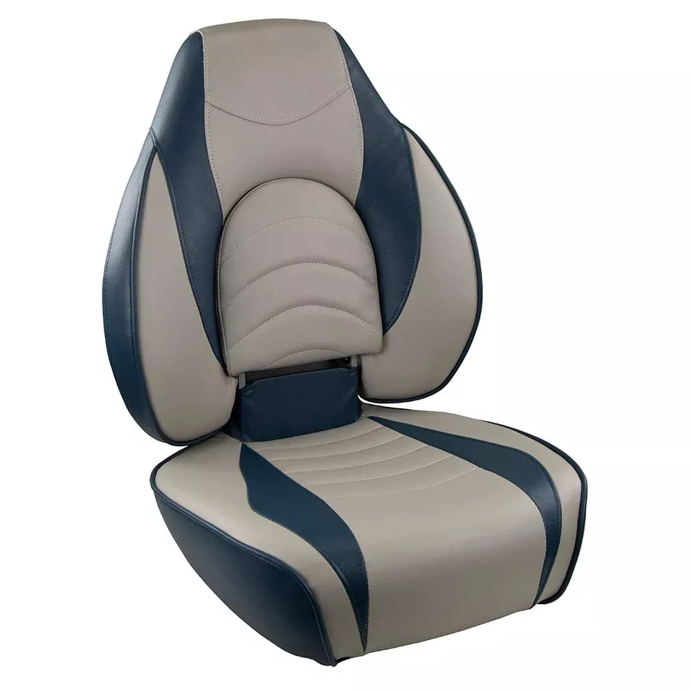 Springfield Fish Pro High Back Folding Seat – Blue/Grey