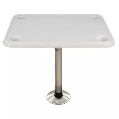 Springfield White 16 x 28 Inch Boat Table Kit