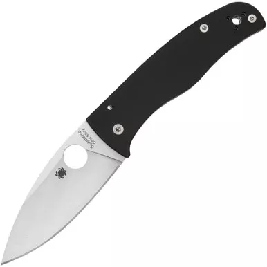 Spyderco Bodacious Black G-10 Satin Folding Knife