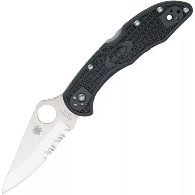 Spyderco Delica 4 Lightweight Black FRN Folding Knife