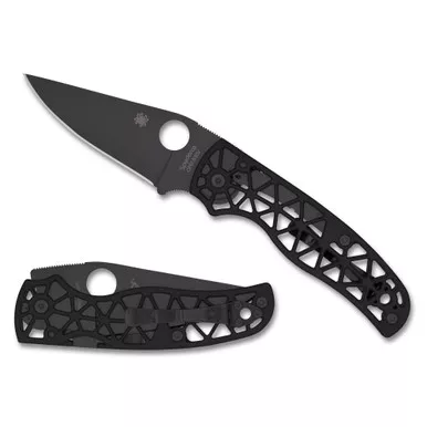 Spyderco Edgerati Black Aluminum Folding Knife