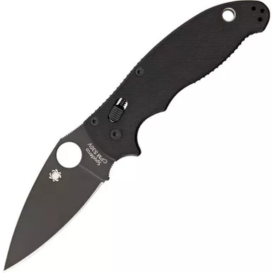 Spyderco Manix 2 Black G10 Black Blade Knife
