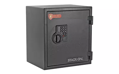 Stack-On Personal Fire Safe 1.2cu Ft, Matte Black, Electronic Key Pad