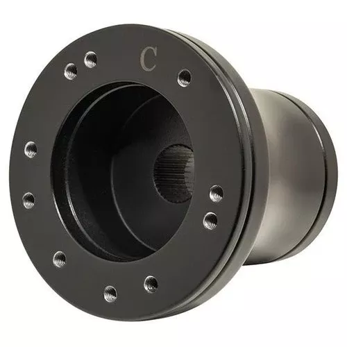 Steering Wheel Adpt, Black 5/6 Hole; Yam