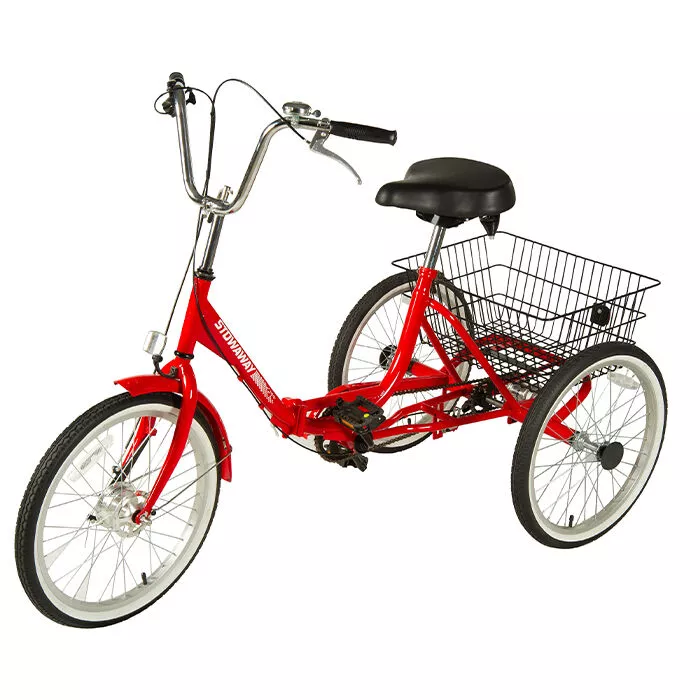 Stowaway 3-Speed Tricycle with Rear Basket