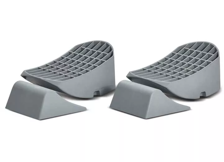 Stromberg Carlson Base Pad Leveler With Wheel Chock & Anti-Slip Mat, 30,000 Lbs, Set of 2• JBP-C302