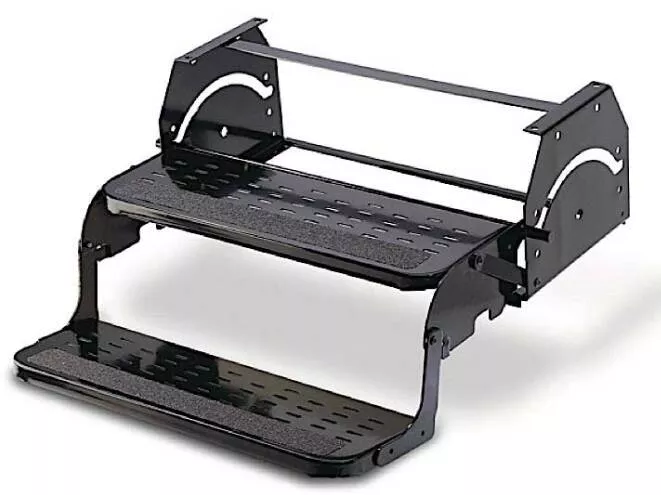 Stromberg CarlsonFlexco Manual Pull-Out Steps for RVs – Double – 8″ Drop/Rise – 20″ Wide – 300 lbs• SMFP-2120