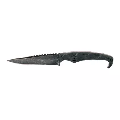 Stroup MK2 Acid Etched Black Fixed Blade Knife