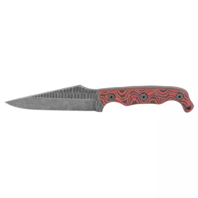 Stroup TU2 Black and Red G10 Fixed Blade Knife