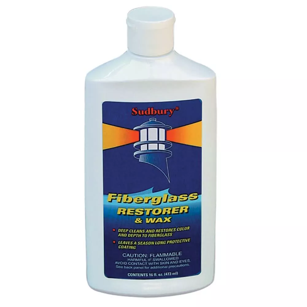 Sudbury One Step Fiberglass Restorer & Wax - 16oz Liquid - 413