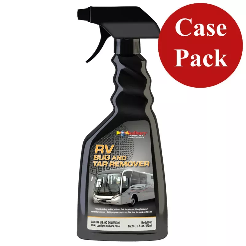 Sudbury RV BugTar Remover – 16oz *Case of 12*