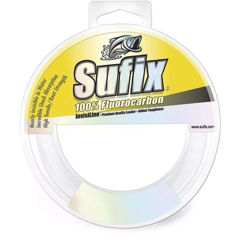 Sufix 100% Fluorocarbon Invisiline Leader – 50lb – 110yds
