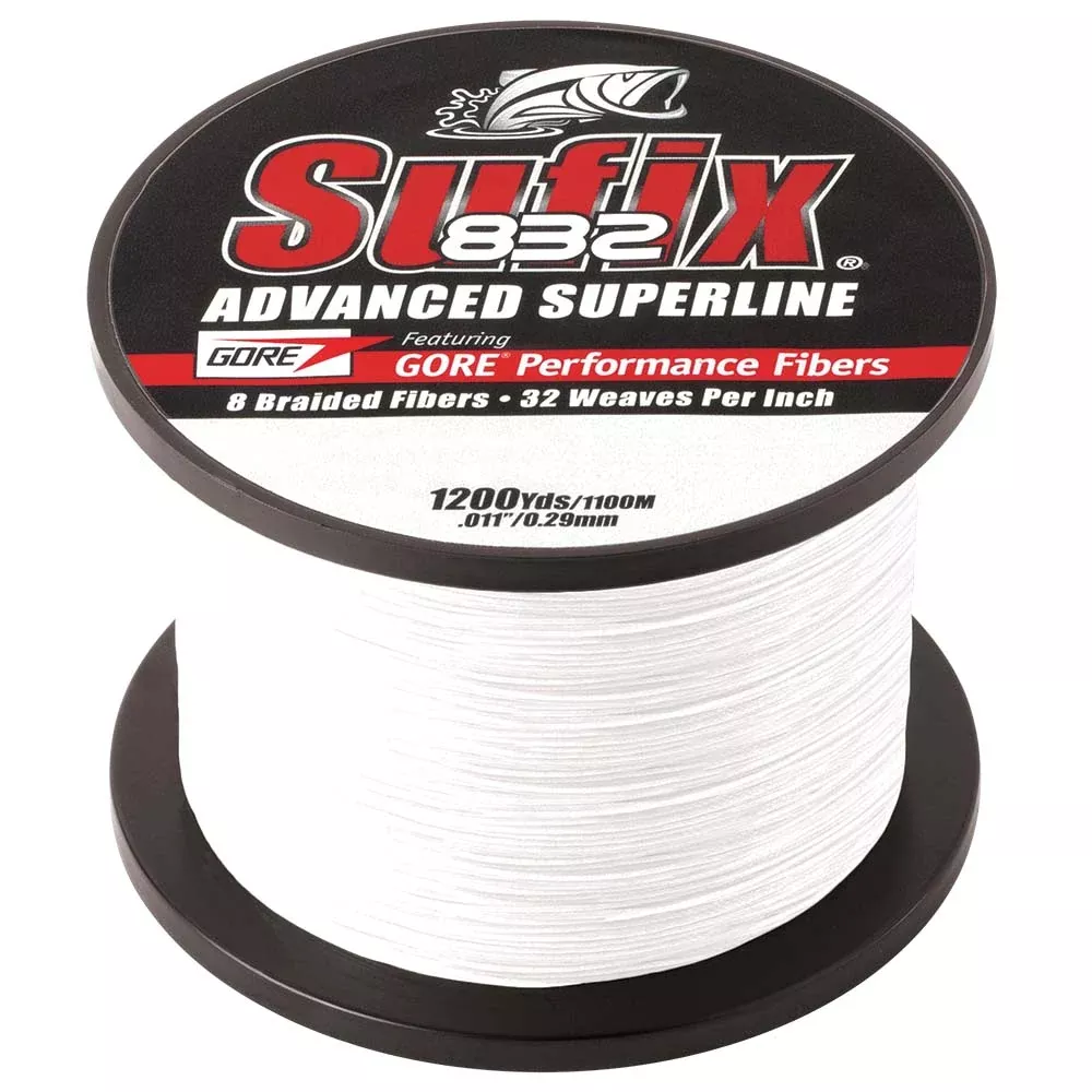 Sufix 832 Advanced Superline Braid – 15lb – Ghost – 1200 yds [660-315GH]