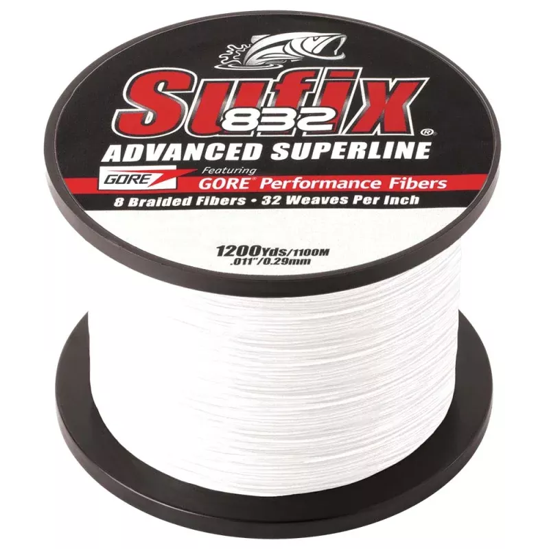 Sufix 832 Advanced Superline Braid – 30lb – Ghost – 1200 yds