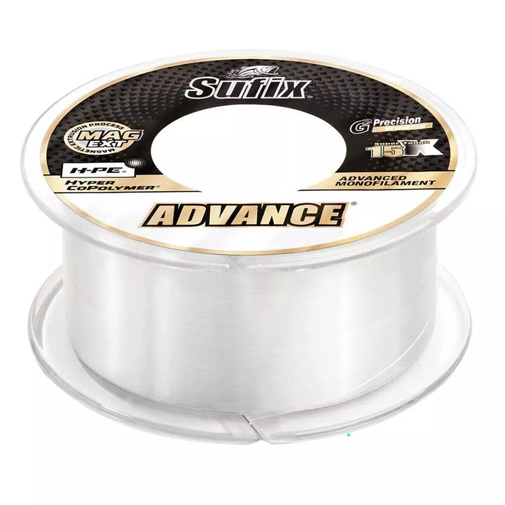 Sufix Advance Monofilament – 12lb – Clear – 330 yds [604-112]
