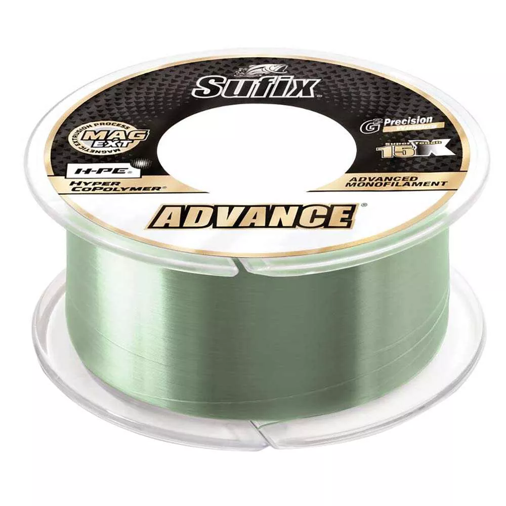 Sufix Advance Monofilament – 12lb – Low-Vis Green – 330 yds [604-112G]