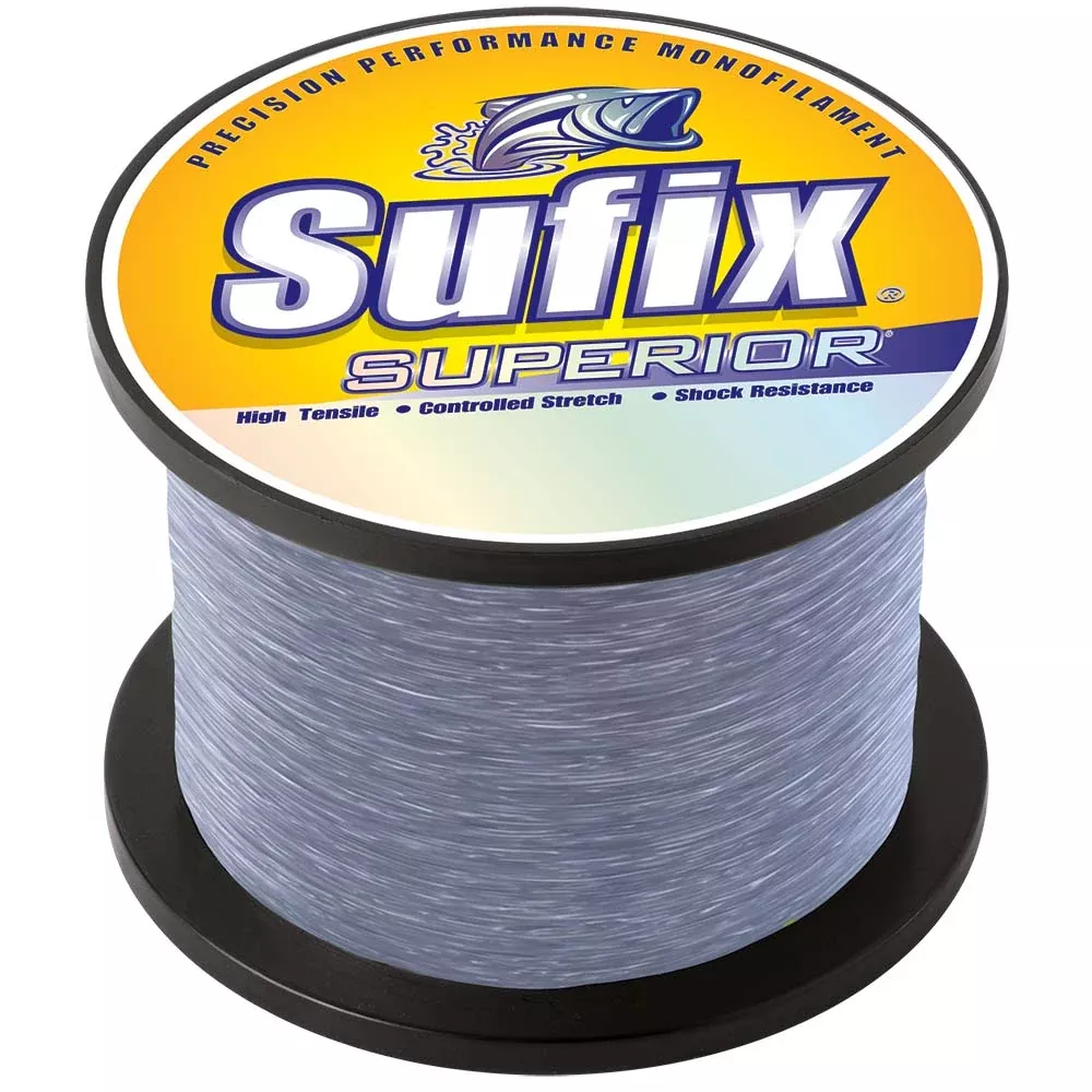 Sufix Superior Smoke Blue Monofilament – 80lb – 2890 yds [649-080]