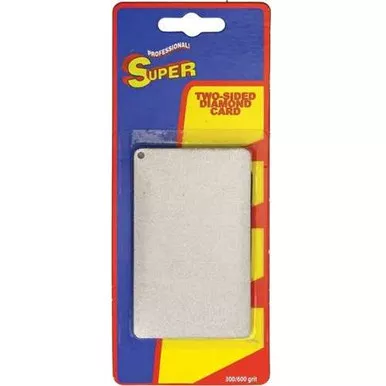 Super Diamond Card Sharpener Dual Grit Knife Tool