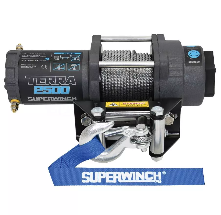 Superwinch Terra 2500 12V Wire Rope Winch• 1125260
