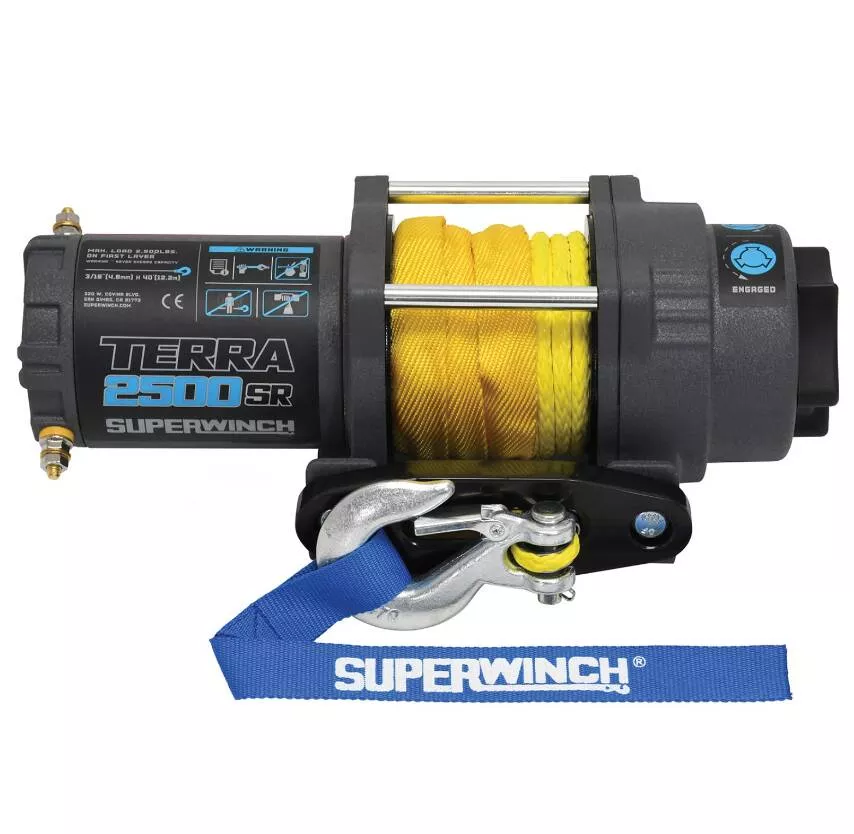 Superwinch Terra 2500SR 12V Synthetic Rope Winch• 1125270