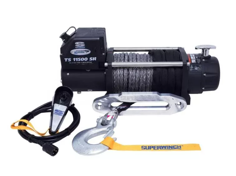 Superwinch Tiger Shark 11500SR 12V Synthetic Rope Winch• 1511201