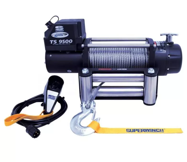 Superwinch Tiger Shark 9500 12V Wire Rope Winch• 1595200