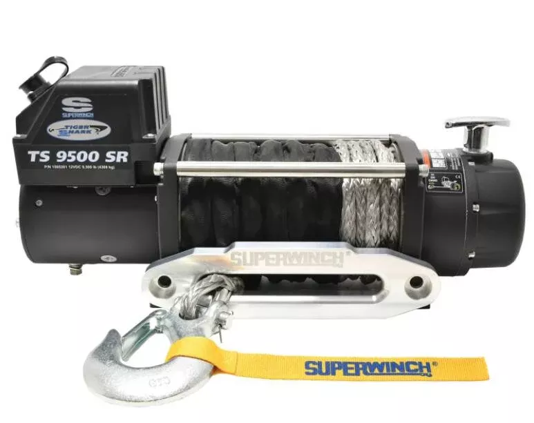 Superwinch Tiger Shark 9500SR 12V Synthetic Rope Winch• 1595201