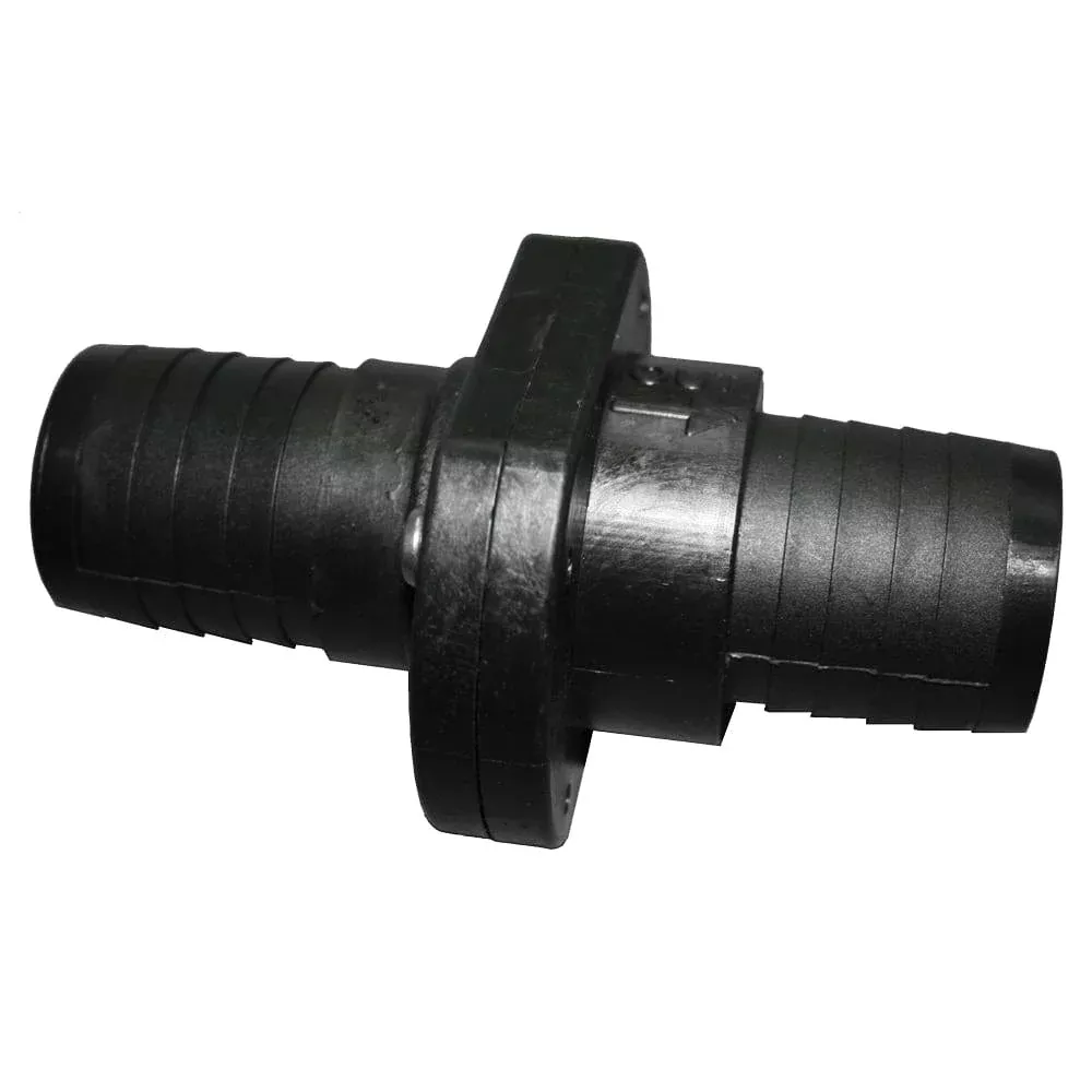 T-H Marine Double Barb Inline Scupper Check Valve – 1-1/2 – Black