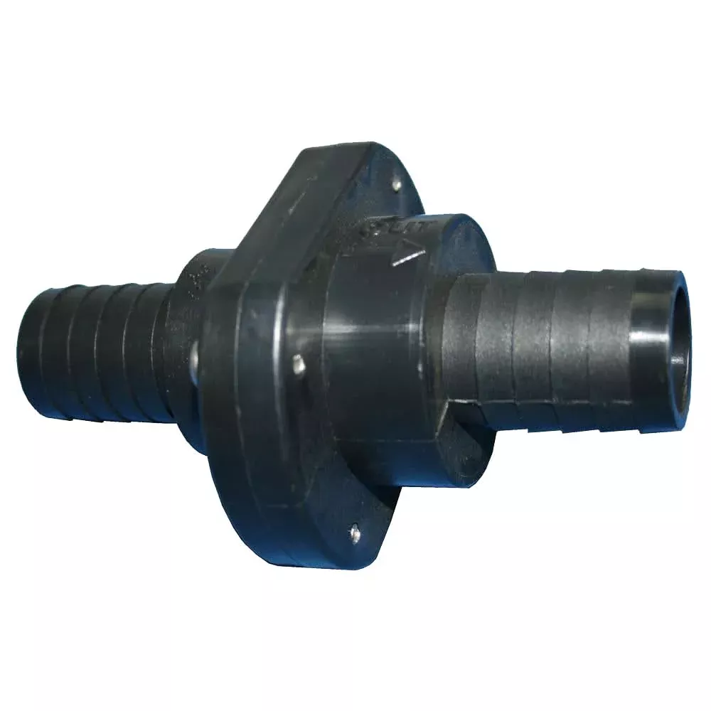 T-H Marine Double Barb Inline Scupper Check Valve – 1-1/8″ – Black [ILS-1200-DP]