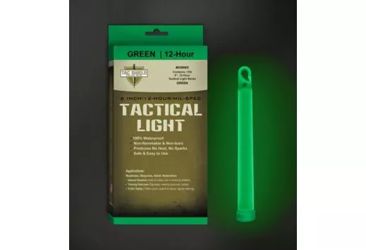 TAC SHIELD TACTICAL LIGHT STICK 12 HOUR 6″ GREEN 10PK