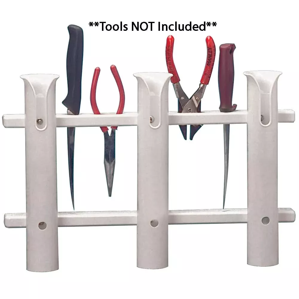 TACO 3-Rod Poly Rod Rack – White [P03-063W]