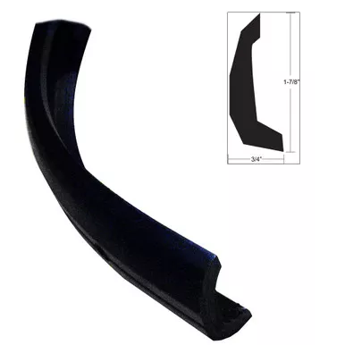 TACO Black Semi-Rigid Rub Rail Kit, No Insert, 30-Foot